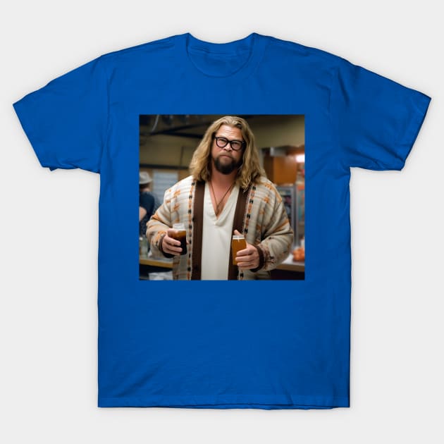 Fat Thor Dude T-Shirt by Grassroots Green